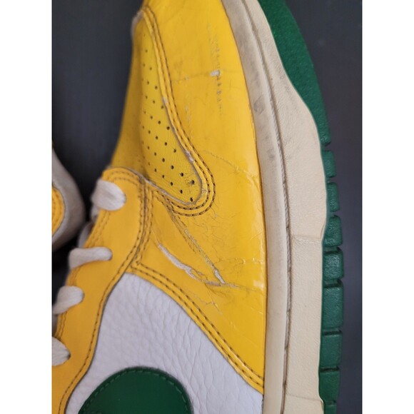Nike Dunk High Yellow 317982-731 Men\'s Size 14 Pine Green Brazil  Packers main image 9
